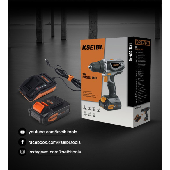 Perceuse Visseuse à Percussion Sans Fil 20 V, 13 mm, 1 Batterie