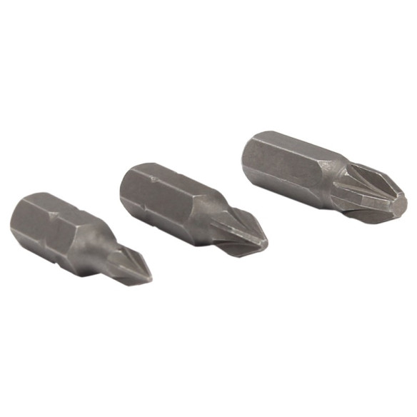 Pozi Screwdriver Bit 1/4" 25-Pc.