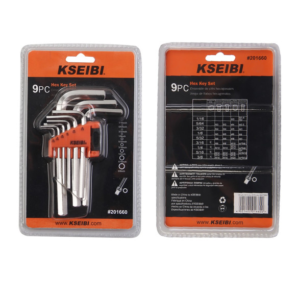 Hex Key Wrench Set Short 9-PC | Sockets & Wrenches | KSEIBI