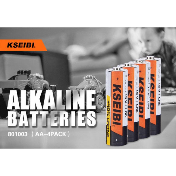 Alkaline Battery LR6/AA - 4PCS | Power Tools Accessories | KSEIBI