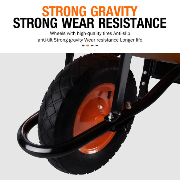 Heavy Duty Wheel Barrow | Contractor's Tools | KSEIBI