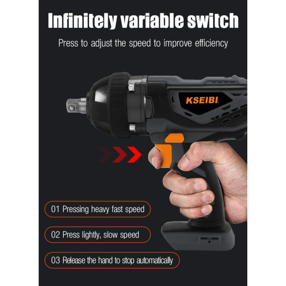20V Cordless Impact Wrench, 1/2", Bare