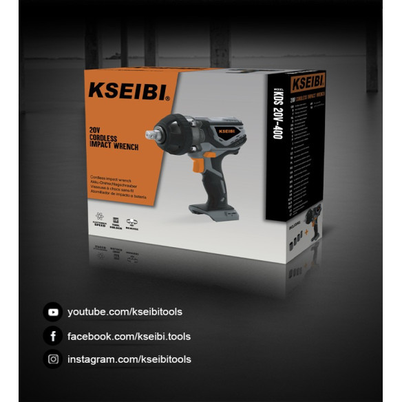 20V Cordless Impact Wrench, 1/2", Bare