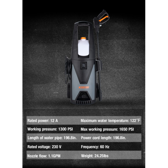 1800W High Pressure Washer / 90 Bar | Power Tools | KSEIBI