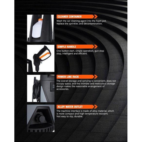 1800W High Pressure Washer / 135 Bar | Power Tools | KSEIBI