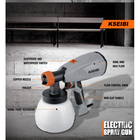 400W Electric Spray Gun | Power Tools | KSEIBI