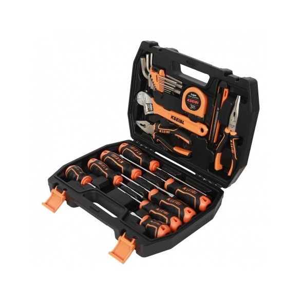 Full Toolset Plastic Box 22-Pc |Tools sets & Storage | KSEIBI