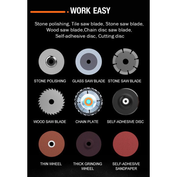 Angle Grinder, 125mm, Variable Speed, 1000W | Power Tools | KSEIBI