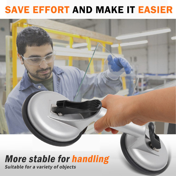 Levantador de ventosa con ventosa de aluminio resistente | KSEIBI