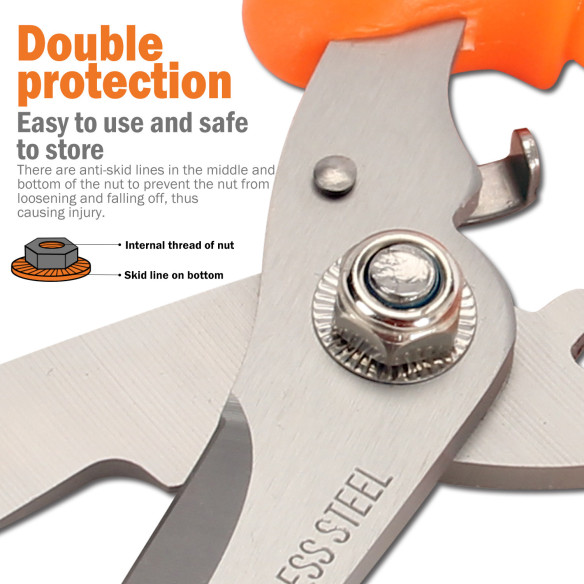 Premium Straight Razor Garden Pruner for Precision Cutting | KSEIBI