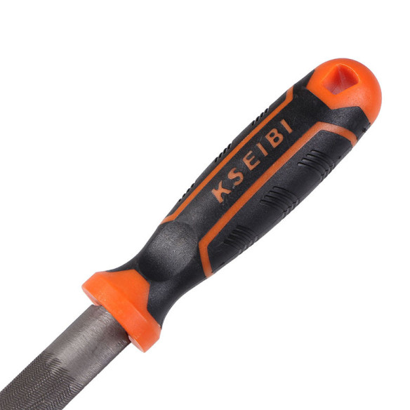 مبرد نصف دائري فولاذي بقبضة ProGrip للحرفيين والمحترفين | KSEIBI