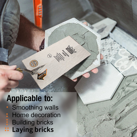 High-Quality Square Tip Bricklaying Trowel/Wood for Precision and Durability | KSEIBI