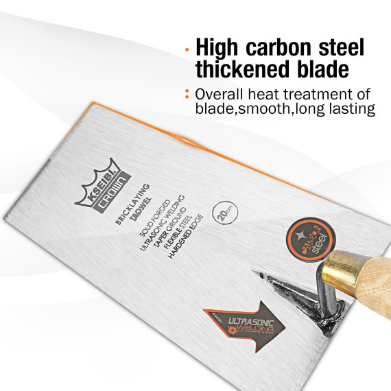 Truelle de maçonnerie à pointe carrée en bois de haute qualité | KSEIBI