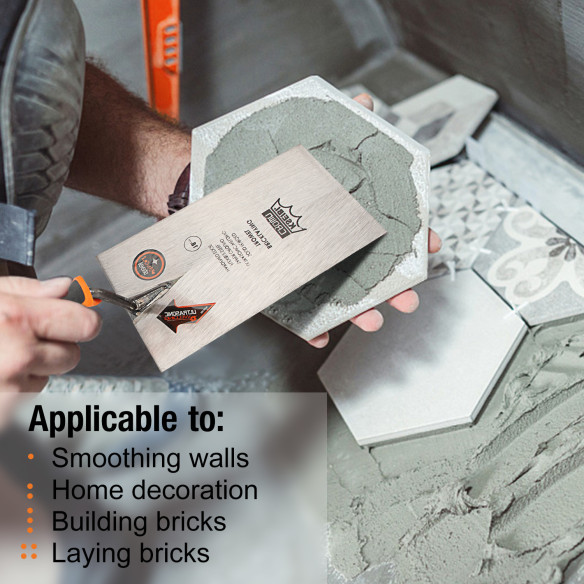 High-Quality Square Tip Bricklaying Trowel with ProGrip Handle for Precision Work | KSEIBI