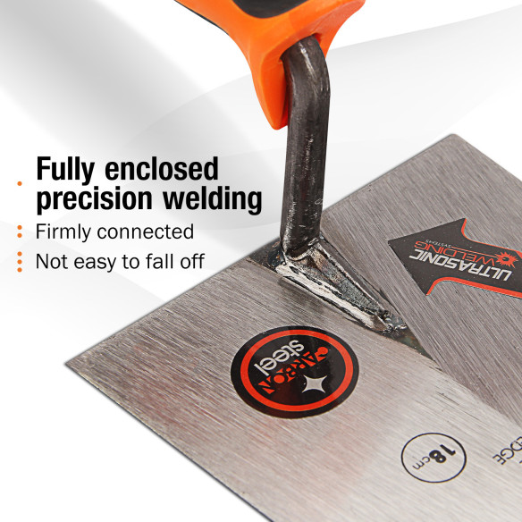 High-Quality Square Tip Bricklaying Trowel with ProGrip Handle for Precision Work | KSEIBI