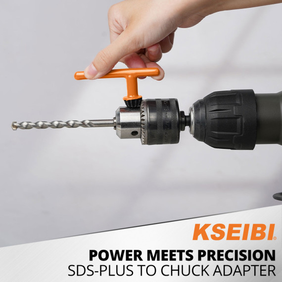 آداپتور SDS-PLUS / BRIGHT 1/2"-20 UNF برای اتصال دقیق ابزارهای الکتریکی | KSEIBI