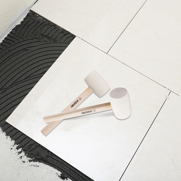 Ciocan din cauciuc cu cap moale alb pentru lucrări delicate | KSEIBI