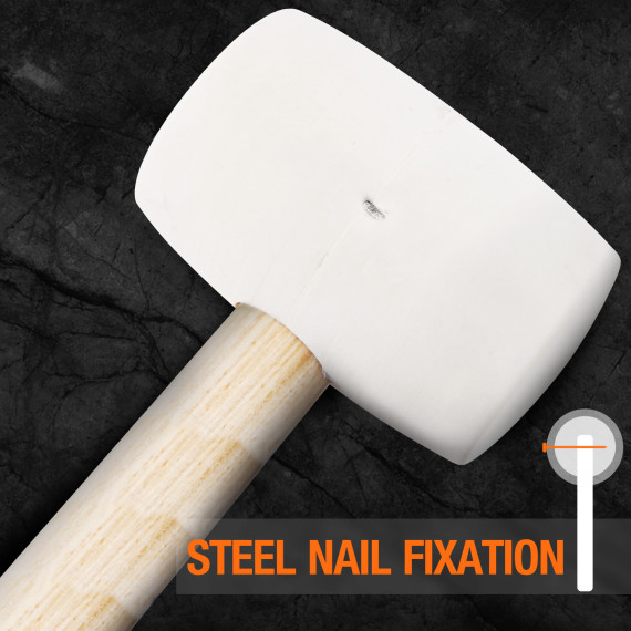 Martello in gomma morbida testa bianca per lavori di precisione | KSEIBI