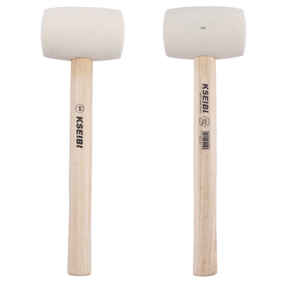 Ciocan din cauciuc cu cap moale alb pentru lucrări delicate | KSEIBI