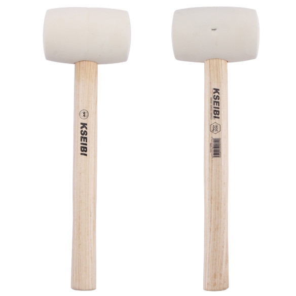 Martillo de goma con cabeza blanda blanca para trabajos delicados | KSEIBI