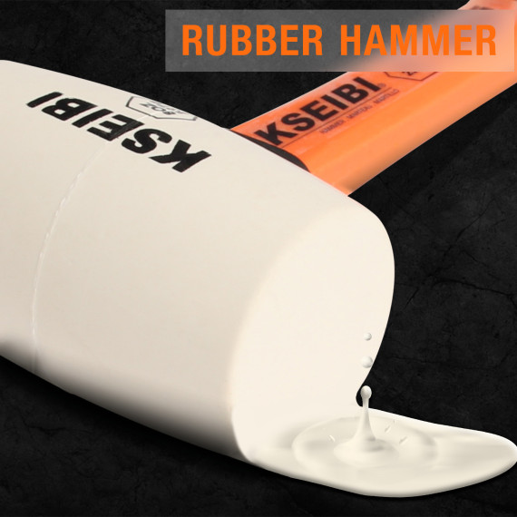 High-Quality Rubber Hammer for Precision Work | KSEIBI