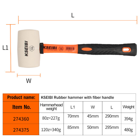 High-Quality Rubber Hammer for Precision Work | KSEIBI