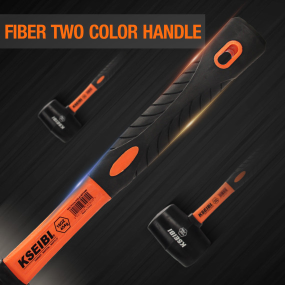 Купить резиновый молоток ProGrip с жесткой черной головкой | KSEIBI