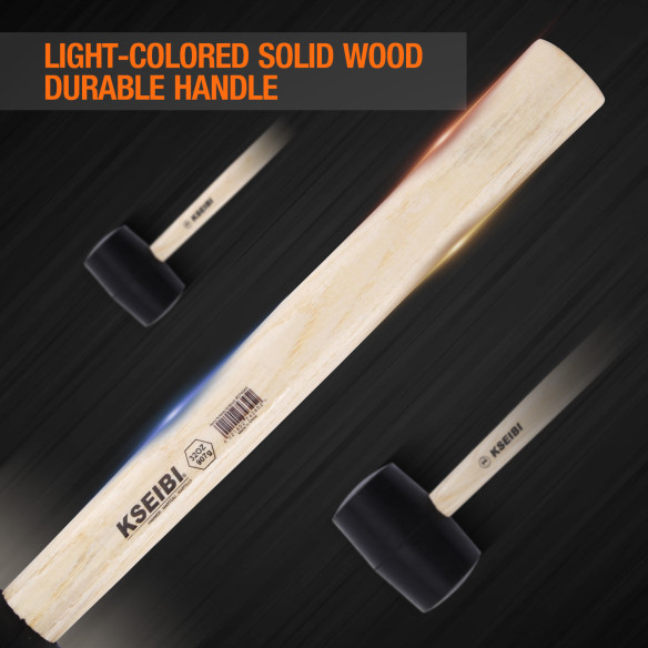 高品質なゴムハンマー ハードブラックヘッド | KSEIBI