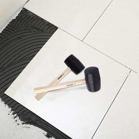 Martelo de Borracha Duro | Ideal para Marcenaria e Bate-Pinos | KSEIBI