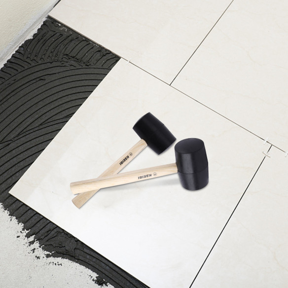 Martelo de Borracha Duro | Ideal para Marcenaria e Bate-Pinos | KSEIBI