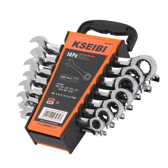 High-Quality Ratchet Combination Wrench Set for Professional Use | KSEIBI