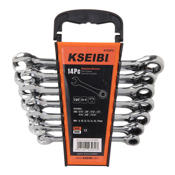 High-Quality Ratchet Combination Wrench Set for Professional Use | KSEIBI