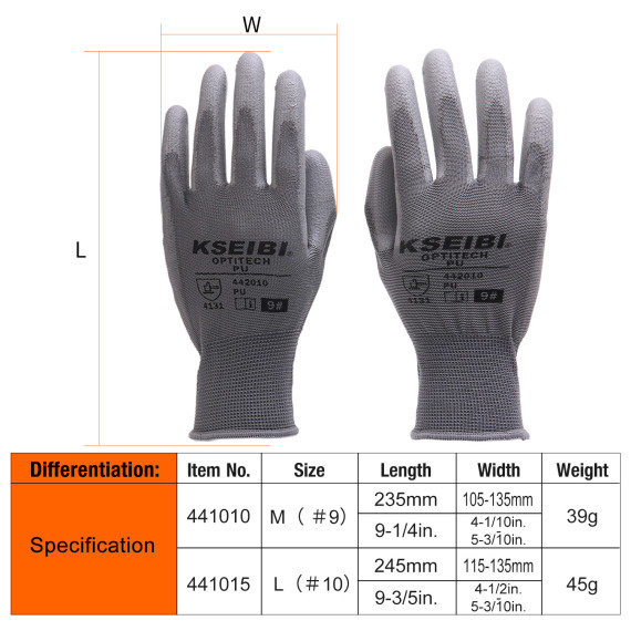Durable and Comfortable Pu Gloves for Work and Gardening | KSEIBI