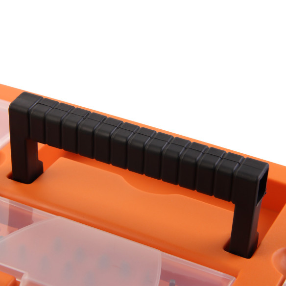 High-Quality Plastic Tool Box with Steel Lock for Secure Storage | KSEIBI