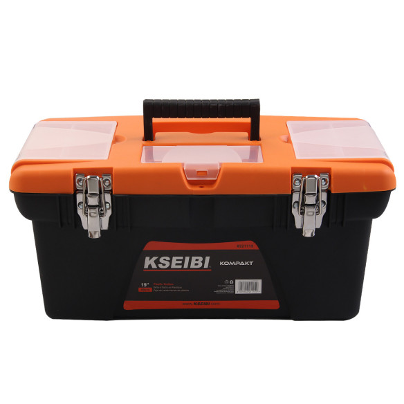 "High-Quality Plastic Tool Box with Steel Lock for Secure Storage | KSEIBI"