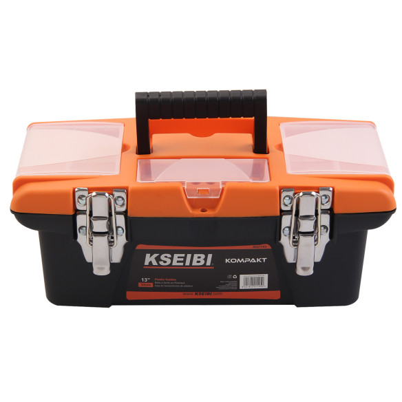 "High-Quality Plastic Tool Box with Steel Lock for Secure Storage | KSEIBI"