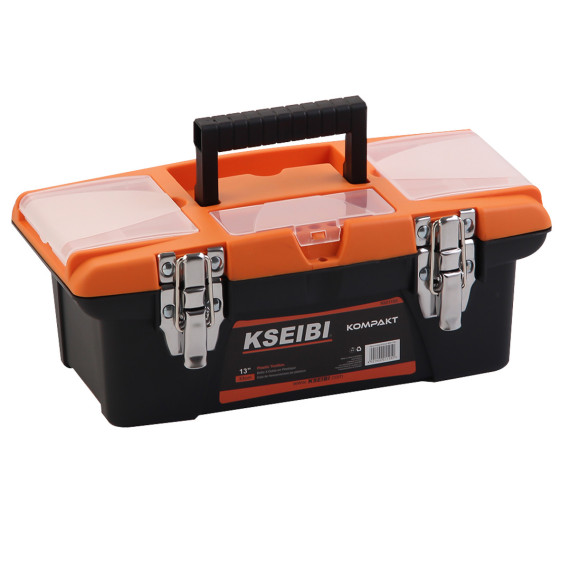 High-Quality Plastic Tool Box with Steel Lock for Secure Storage | KSEIBI