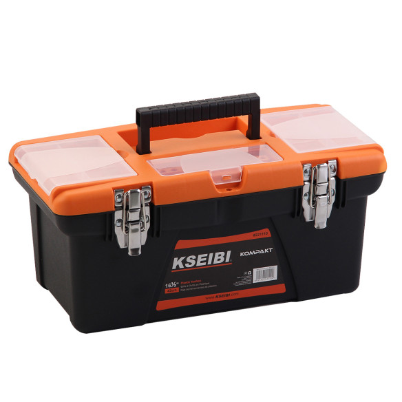 "High-Quality Plastic Tool Box with Steel Lock for Secure Storage | KSEIBI"