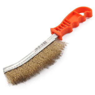 Plastic Hand Brush/Brass Coated