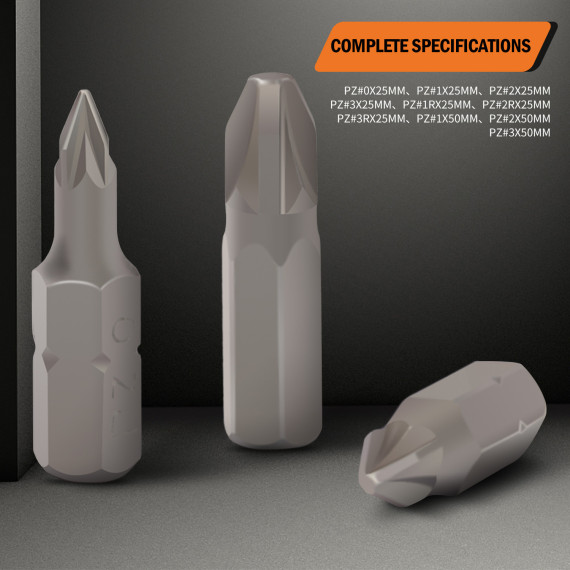 Punta de destornillador phillips 1/4" resistente y duradera | KSEIBI