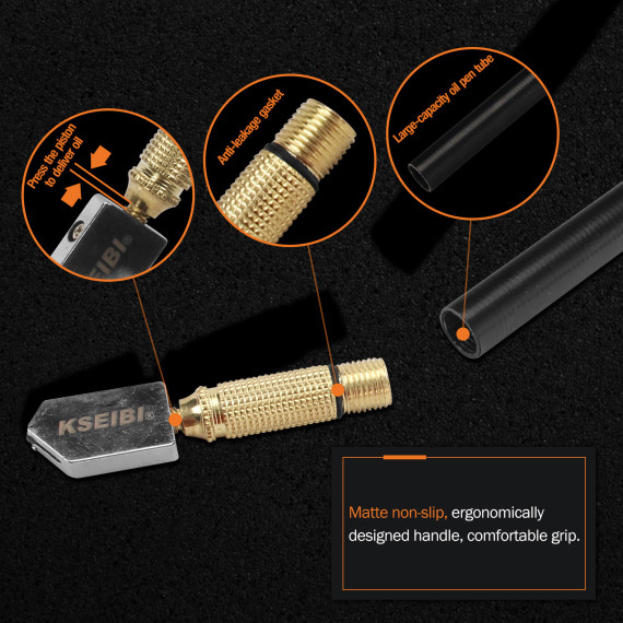 Cortador de Vidro Profissional para Artesanato e Trabalhos Manuais | KSEIBI