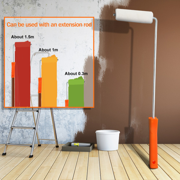 Rodillo de pintura mini 100x10mm para trabajos precisos | KSEIBI