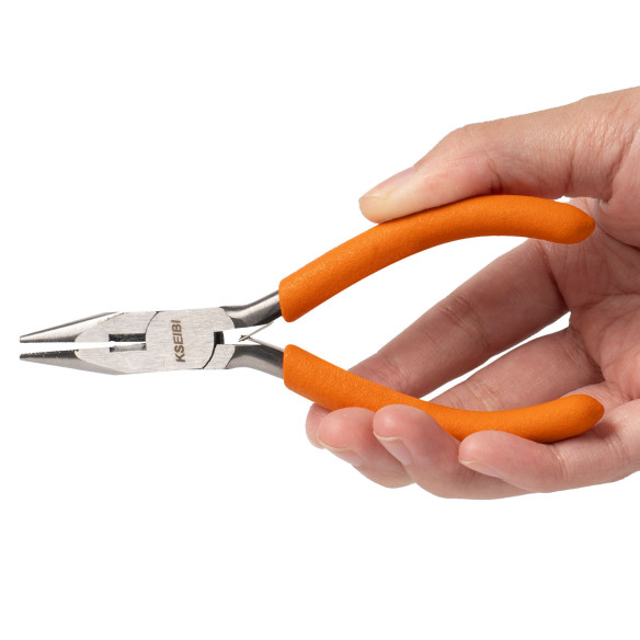 Mini pinza a becchi lunghi/PVC di alta qualità per lavori precisi | KSEIBI