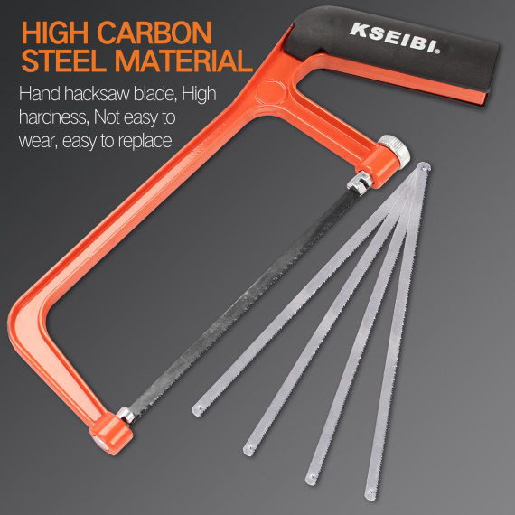 High-Quality Mini Hacksaw Frame Blade Set for Precision Cutting | KSEIBI
