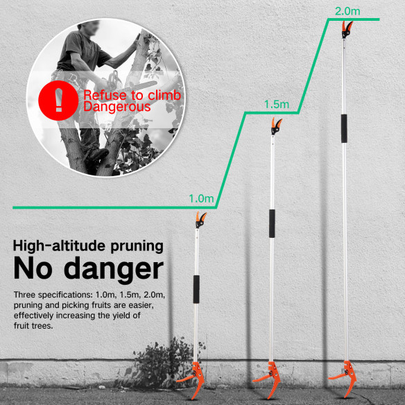 Cortapoda de alcance largo para jardín | KSEIBI
