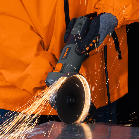 Smerigliatrice angolare professionale da 125 mm - Potente 950W | KSEIBI