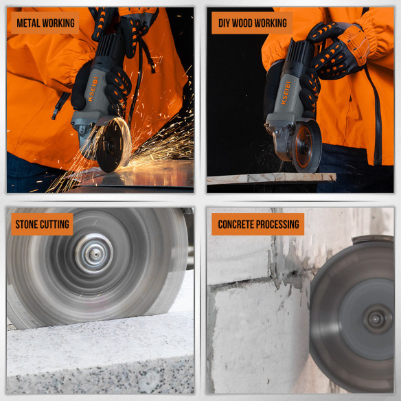 High-Performance Angle Grinder - Perfect for DIY Projects | KSEIBI