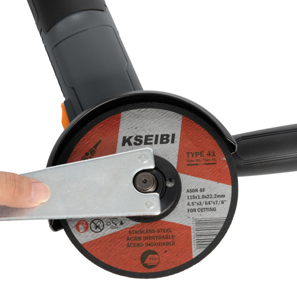 سنگ‌زنی زاویه‌ای KWS 85-115، 115 میلی‌متر، 850 وات - بهترین ابزار برای سنگ‌زنی | KSEIBI