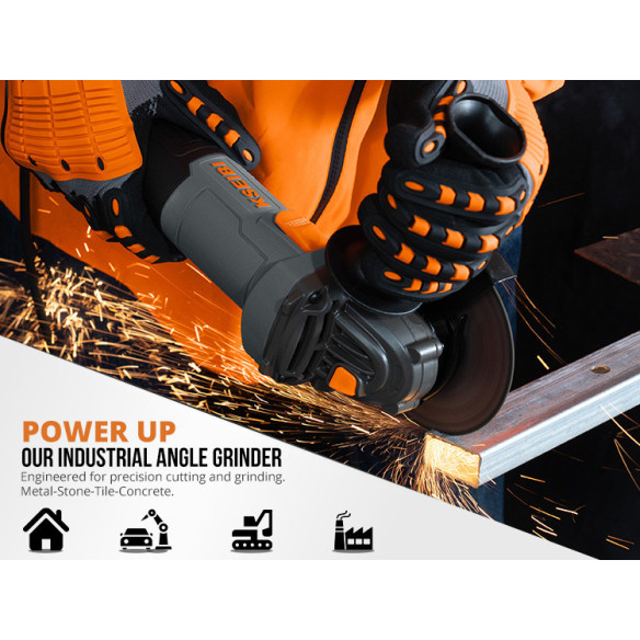 سنگ‌زنی زاویه‌ای KWS 85-115، 115 میلی‌متر، 850 وات - بهترین ابزار برای سنگ‌زنی | KSEIBI