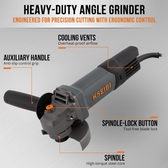 Meuleuse d'angle KWS 71-100 | Puissante et compacte | KSEIBI